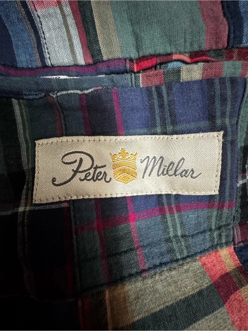Peter Millar Multicolor Patchwork Plaid Sport Coat